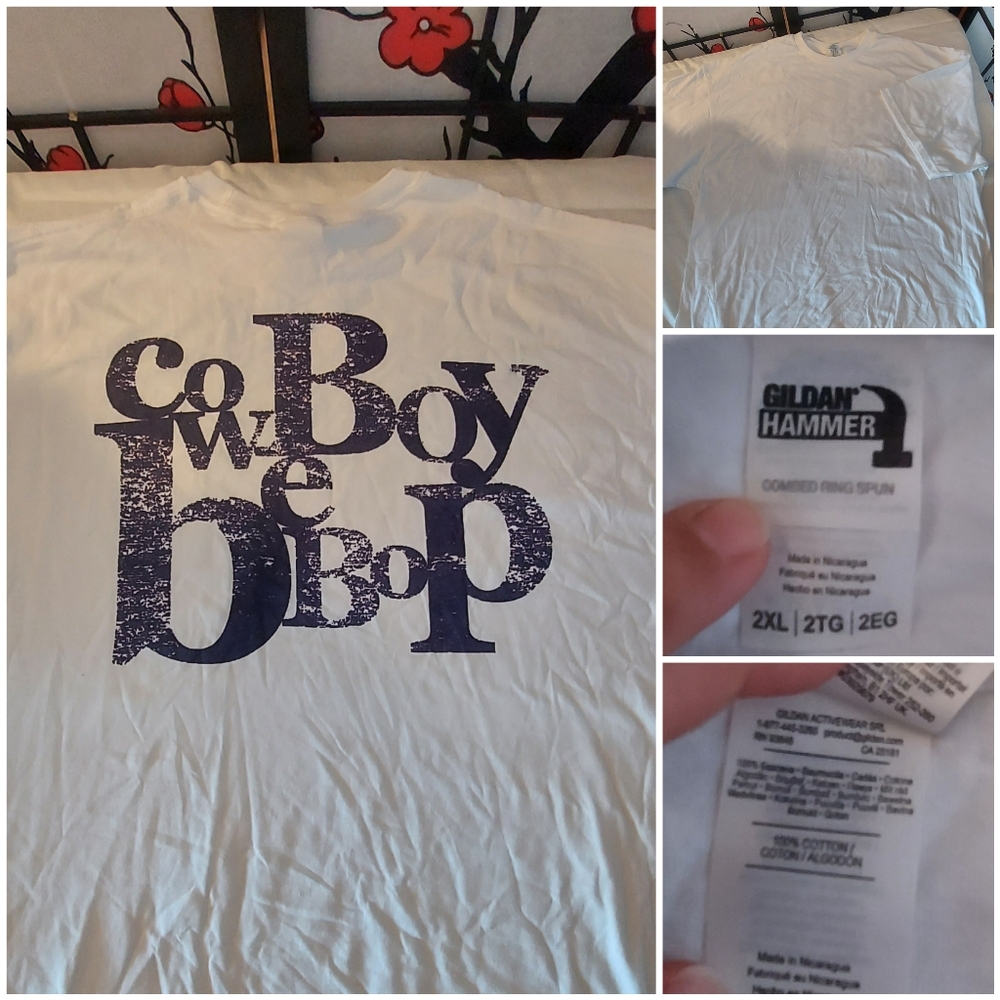 Gildan Cowboy Bebop Graphic Tee - White